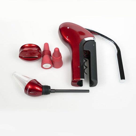 NIB Rabbit Wine Tool Set – Red Metallic Finish - Picture 2 of 3